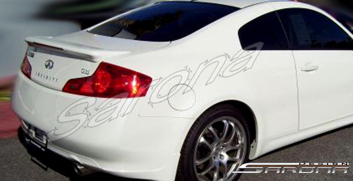 Custom G35 Coupe Trunk Wing  (2003 - 2007) - $189.00 (Manufacturer Sarona, Part #IF-023-TW)